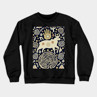 Shaman Bull in the Maze Ritual Crewneck Sweatshirt